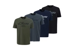 s.Oliver Herren T-Shirt Basic Logoprint 