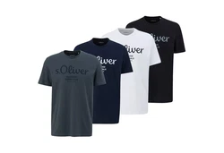 s.Oliver Herren T-Shirt Basic Logoprint 