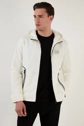 Buratti Kurzjacke Regular Fit Creme/Weiß