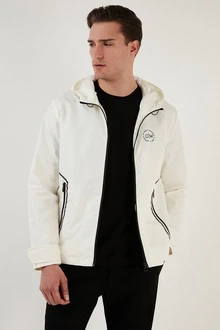 Buratti Kurzjacke Regular Fit Creme/Weiß Buratti Kurzjacke Regular Fit Creme/Weiß