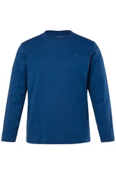 JP1880 T-Shirt Langarmshirt Basic Blau/Dunkelblau