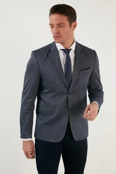 Buratti Jackett Regular Fit Grau/Dunkelblau/Hellblau/Blau