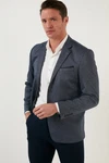 Buratti Jackett Regular Fit Grau/Dunkelblau/Hellblau/Blau