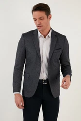 Buratti Jackett Regular Fit Grau/Dunkelgrau