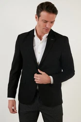 Buratti Jackett Regular Fit Schwarz/Rot/Hellblau/Dunkelrot