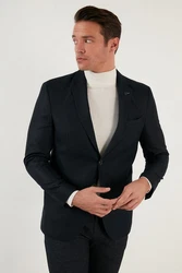 Buratti Jackett Regular Fit Hellblau/Dunkelblau/Braun/Rot