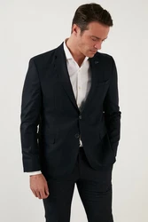 Buratti Jackett Regular Fit Hellblau/Dunkelblau/Braun/Rot