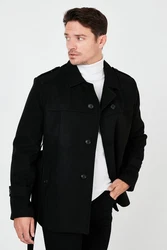 Buratti Wintermantel Slim Fit Schwarz