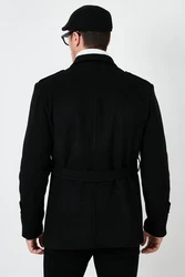 Buratti Wintermantel Slim Fit Schwarz