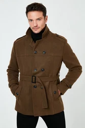 Buratti Wintermantel Slim Fit Khaki/Braun/Dunkelgrün/Dunkelbraun/Beige