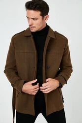 Buratti Wintermantel Slim Fit Khaki/Braun/Dunkelgrün/Dunkelbraun/Beige