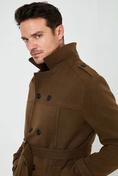 Buratti Wintermantel Slim Fit Khaki/Braun/Dunkelgrün/Dunkelbraun/Beige