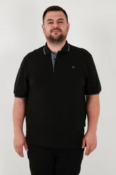 Buratti T-Shirt Schwarz/Braun/Rot