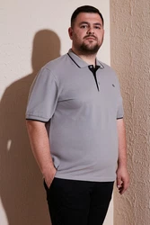 Buratti T-Shirt Grau/Hellgrau/Beige