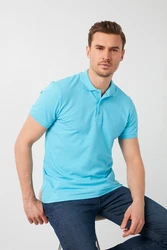 Buratti Poloshirt Regular Fit Hellblau/Türkis/Blau