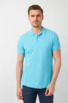 Buratti Poloshirt Regular Fit Hellblau/Türkis/Blau