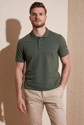 Buratti Poloshirt Regular Fit Dunkelgrün/Khaki/Grün