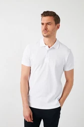 Buratti Poloshirt Regular Fit Weiß/Grau/Creme