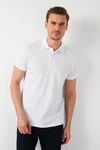 Buratti Poloshirt Regular Fit Weiß/Grau/Creme