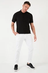 Buratti Poloshirt Regular Fit Weiß/Creme/Schwarz/Rot