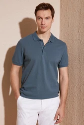 Buratti Poloshirt Regular Fit Blau/Grau/Dunkelblau