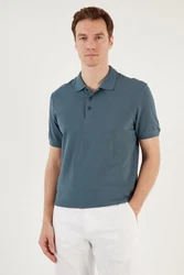 Buratti Poloshirt Regular Fit Blau/Grau/Dunkelblau