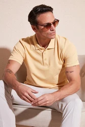 Buratti Poloshirt Regular Fit Gelb/Orange/Braun