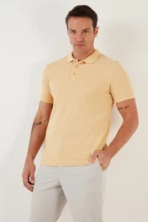 Buratti Poloshirt Regular Fit Gelb/Orange/Braun