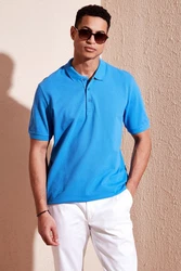 Buratti Poloshirt Regular Fit Blau/Hellblau/Pastell