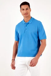 Buratti Poloshirt Regular Fit Blau/Hellblau/Pastell
