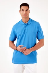 Buratti Poloshirt Regular Fit Blau/Hellblau/Pastell