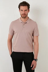 Buratti Poloshirt Regular Fit Lila/Braun/Beige/Khaki