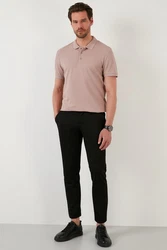 Buratti Poloshirt Regular Fit Lila/Braun/Beige/Khaki
