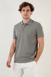Buratti Poloshirt Regular Fit Grau/Hellgrau/Braun/Beige