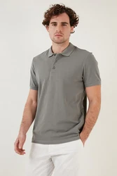 Buratti Poloshirt Regular Fit Grau/Hellgrau/Braun/Beige