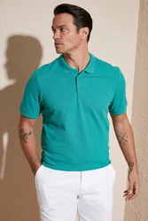 Buratti Poloshirt Regular Fit Türkis/Grün