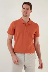 Buratti Poloshirt Regular Fit Orange/Braun/Rot