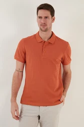 Buratti Poloshirt Regular Fit Orange/Braun/Rot