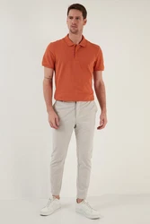Buratti Poloshirt Regular Fit Orange/Braun/Rot