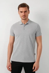 Buratti Poloshirt Regular Fit Grau/Hellgrau