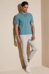 Buratti Poloshirt Regular Fit Blau/Türkis/Grün/Hellblau