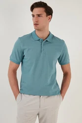 Buratti Poloshirt Regular Fit Blau/Türkis/Grün/Hellblau