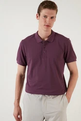 Buratti Poloshirt Regular Fit Dunkelrot/Lila/Bordeaux