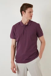 Buratti Poloshirt Regular Fit Dunkelrot/Lila/Bordeaux