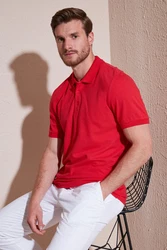 Buratti Poloshirt Regular Fit Rot/Dunkelrot