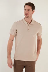 Buratti Poloshirt Regular Fit Khaki/Beige/Braun