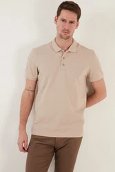 Buratti Poloshirt Regular Fit Khaki/Beige/Braun