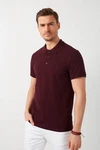 Buratti Poloshirt Regular Fit Dunkelrot/Bordeaux