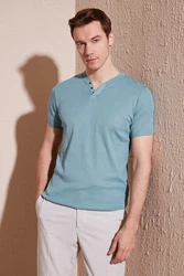 Buratti T-Shirt Regular Fit Blau/Hellblau/Türkis/Grün