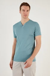 Buratti T-Shirt Regular Fit Blau/Hellblau/Türkis/Grün